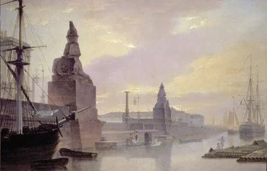 Das Newa-Ufer bei der Kunstakademie, 1835